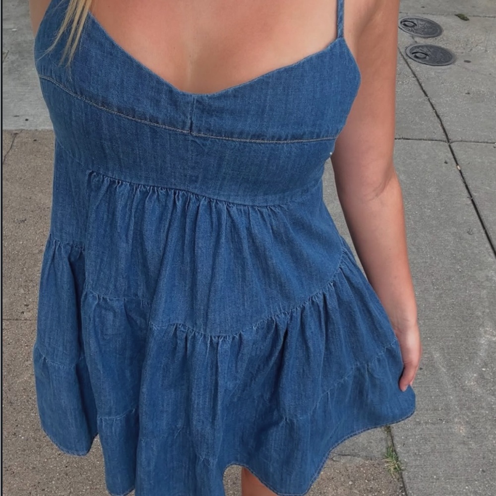 Blue Denim Dress - Picture 3 of 3